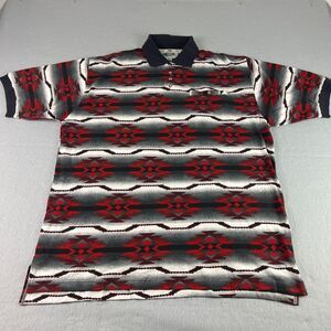 Cumberland Outfitter‎ Shirt Mens XL Red Polo Western Aztec Southwest NEW